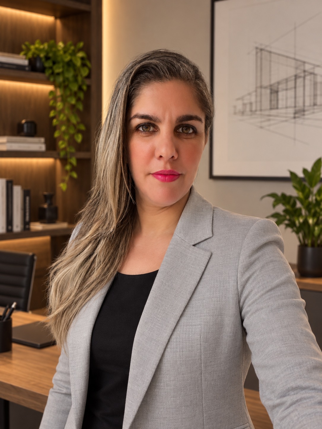 Retrato profissional da arquiteta Paula Alves
